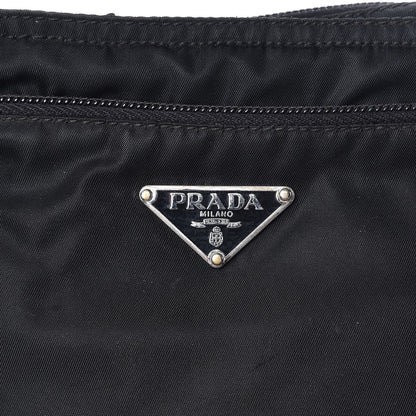 Prada Nylon Small Flat Messenger Bag Black 8 of 14