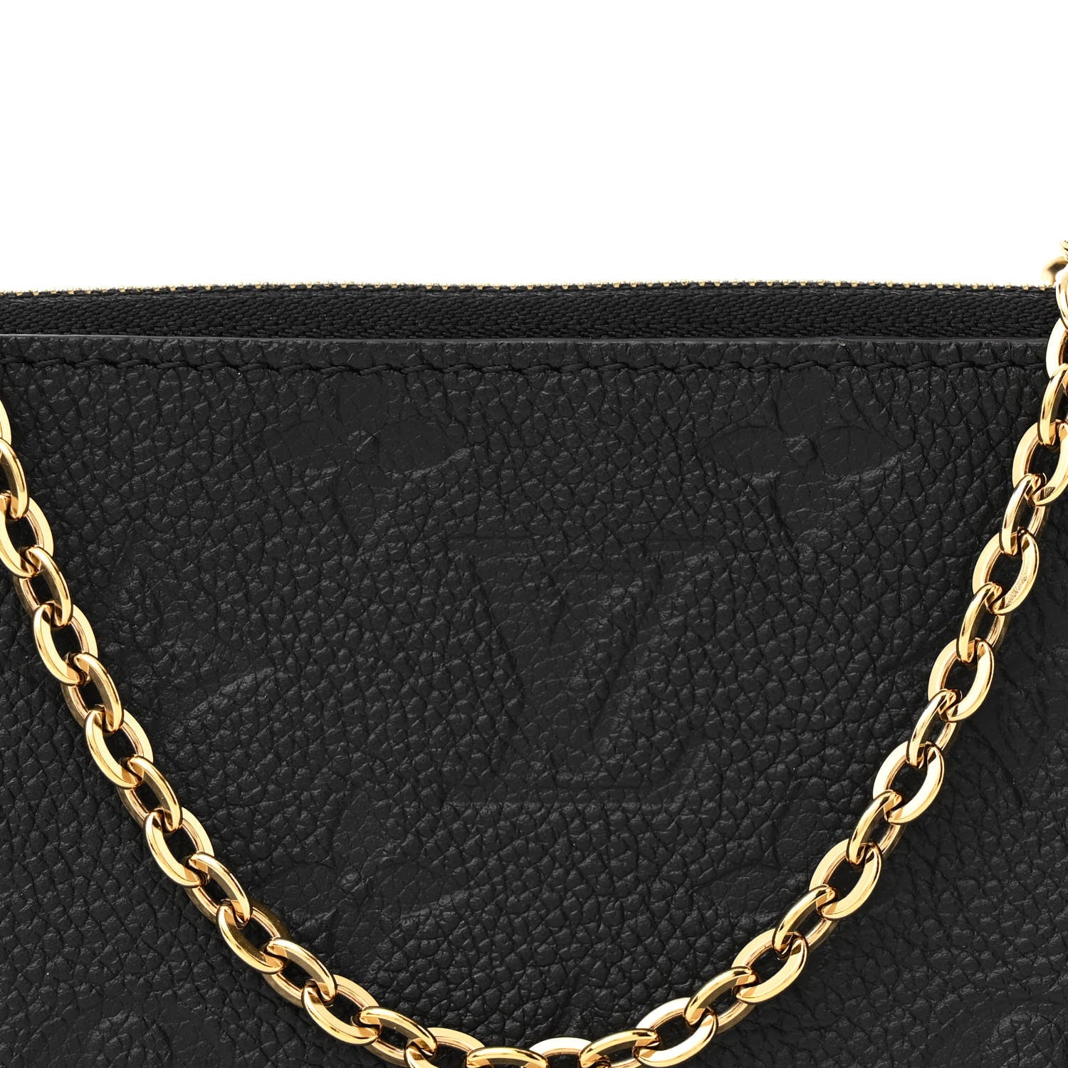 Louis Vuitton Empreinte Double Zip Pochette Black 8 of 11