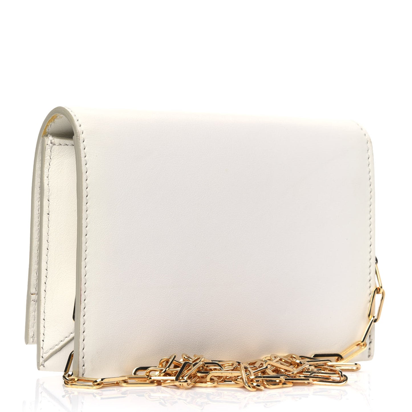 Calfskin Icon Disco Bag White