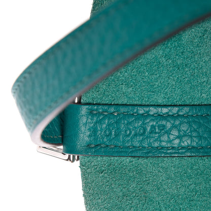 Hermes Taurillon Clemence Picotin Lock 18 PM Bleu Paon 7 of 8