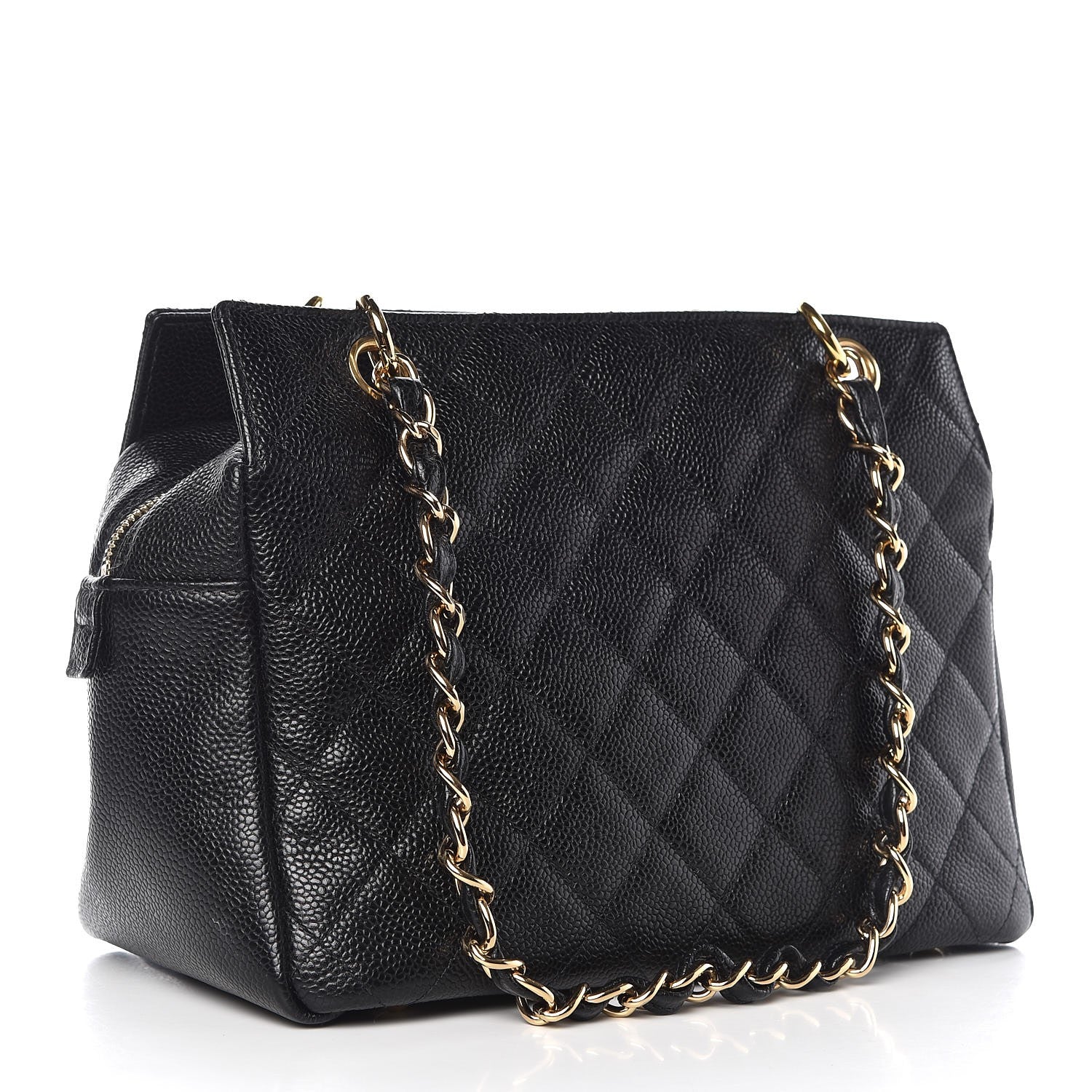Chanel Caviar Quilted Petit Timeless Tote PTT Black 3 of 13