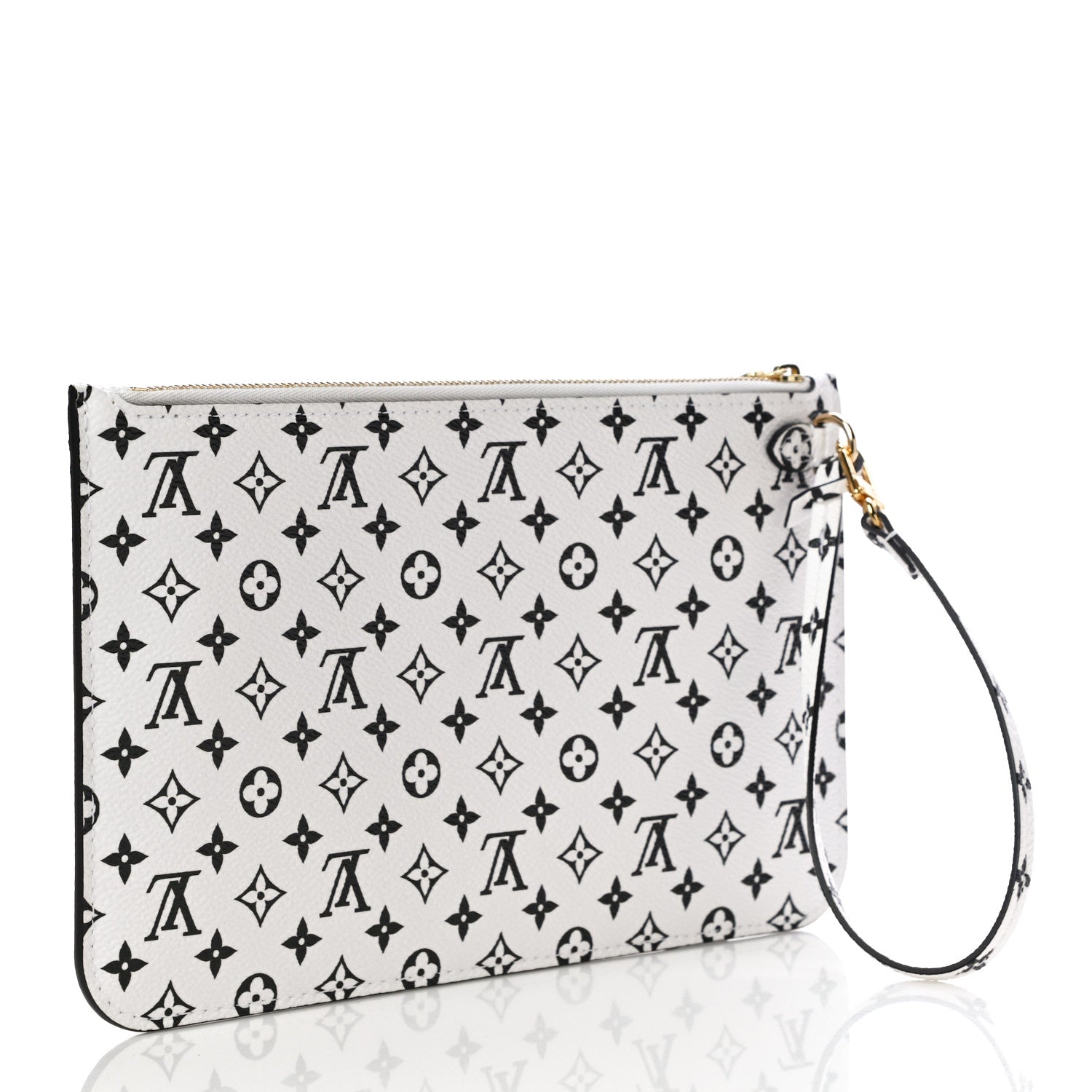 Louis Vuitton Monogram Giant Neverfull MM GM Pochette White 3 of 10