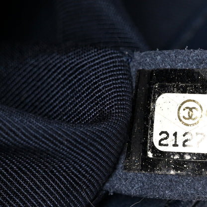 Chanel Lambskin Quilted Medium Boy Flap Dark Navy 7 of 10