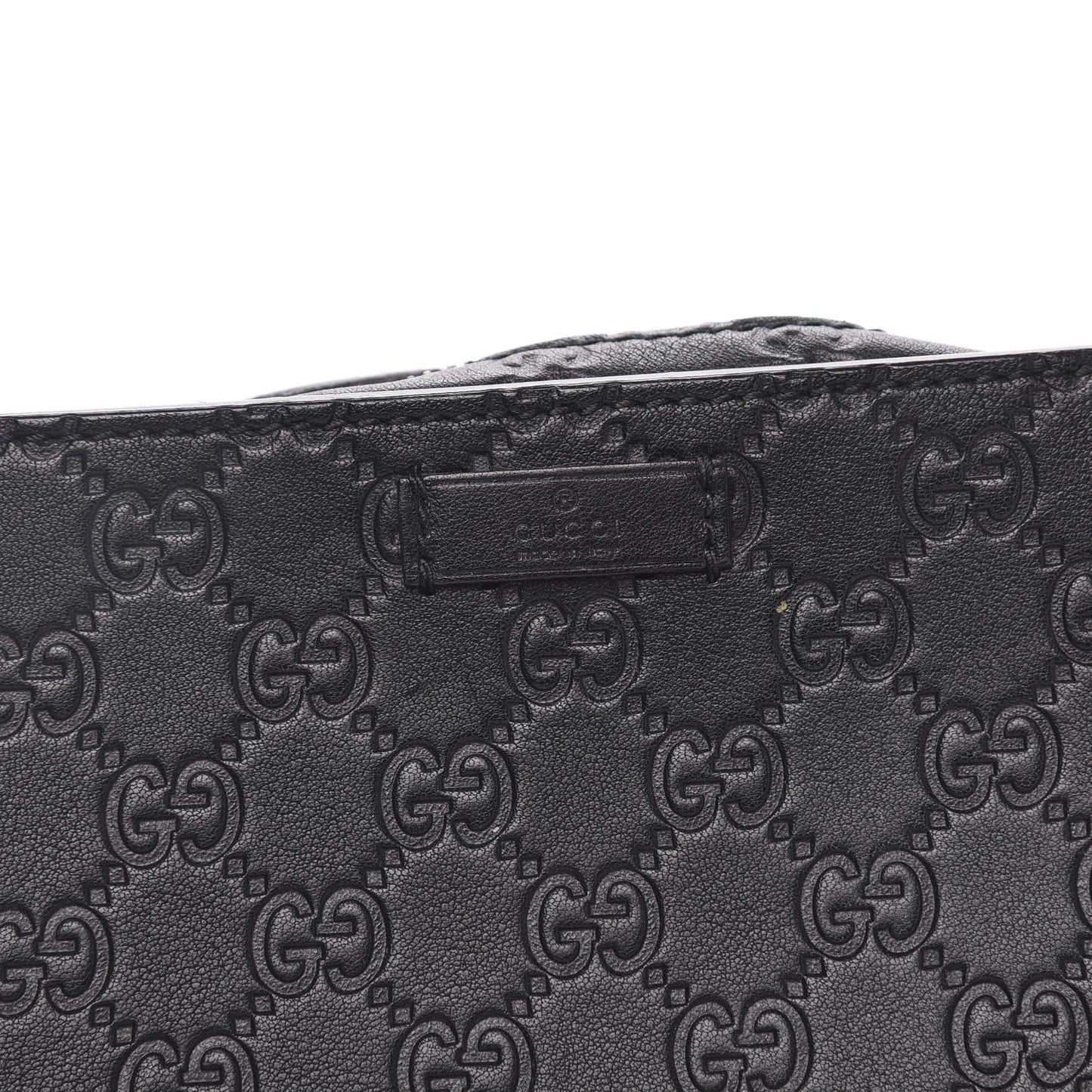 Guccissima Zip Clutch Black