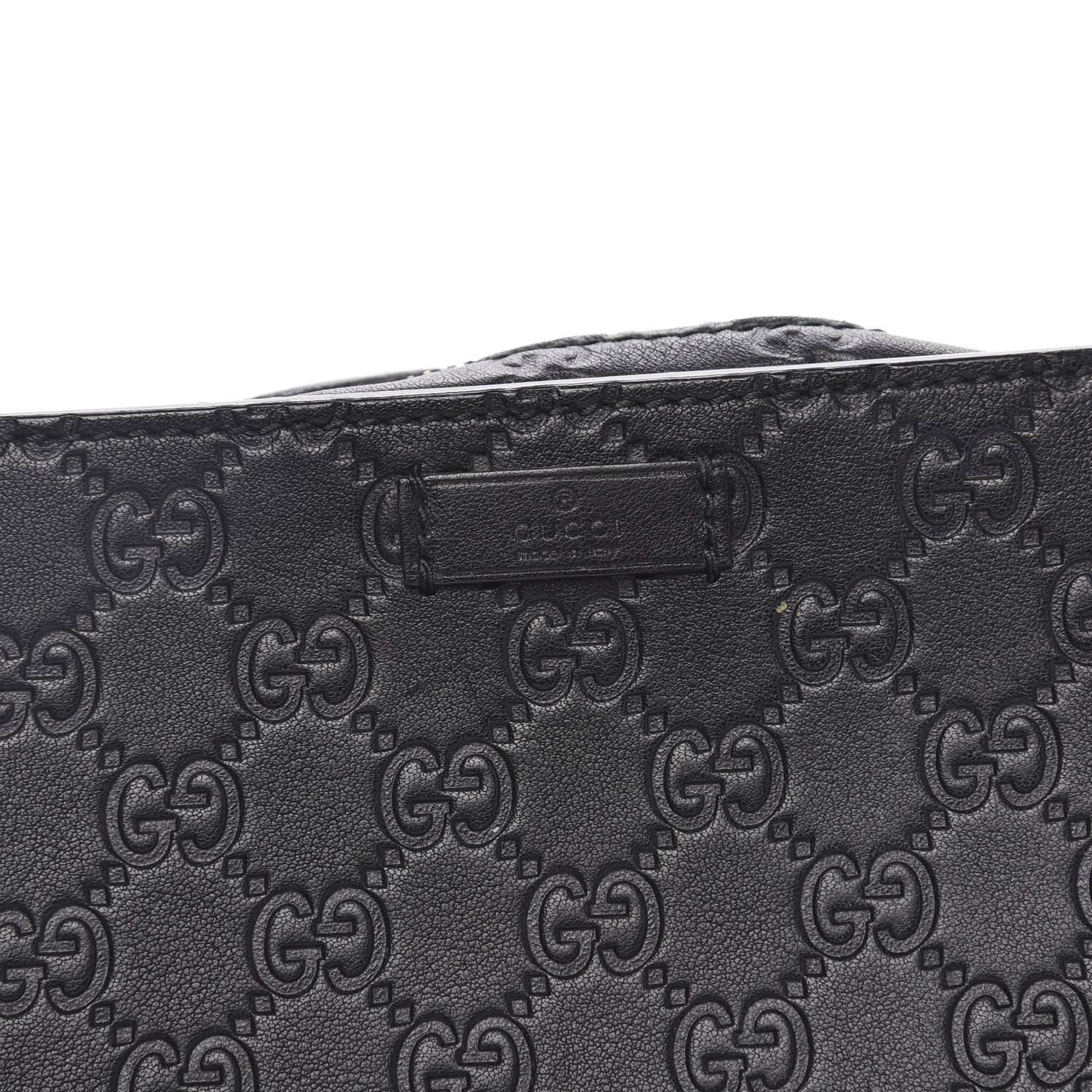 Gucci Guccissima Zip Clutch Black 9 of 11
