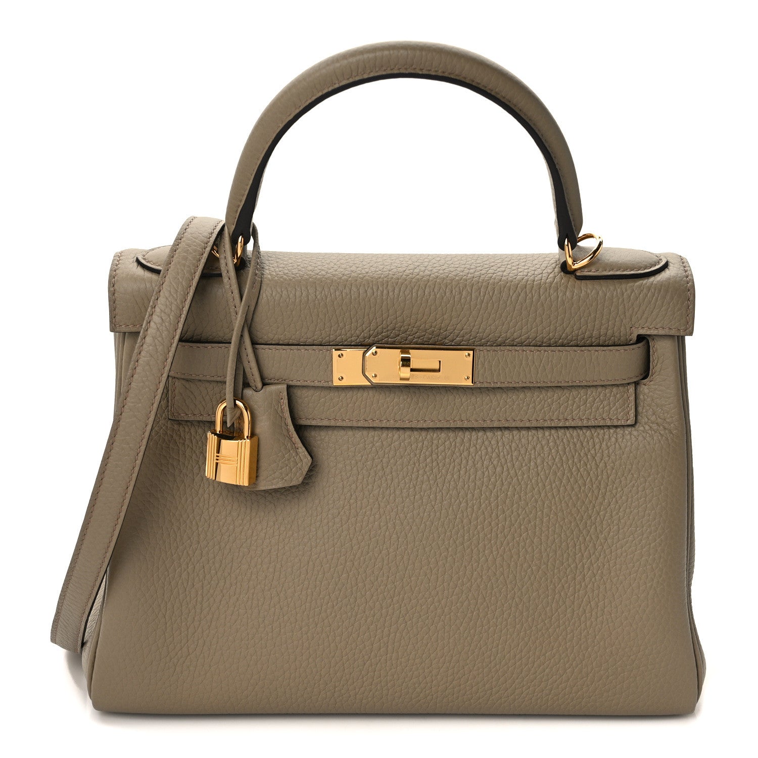 Hermes Togo Kelly Retourne 28 Beige Marfa 1 of 14