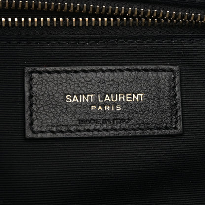 Saint Laurent Silk Carre Rive Gauche Print Patchwork Monogram Medium Jamie Multicolor White 6 of 10