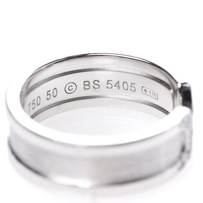 Cartier 18K White Gold Diamond 6.5mm Logo De Ring 50 5.25 5 of 5