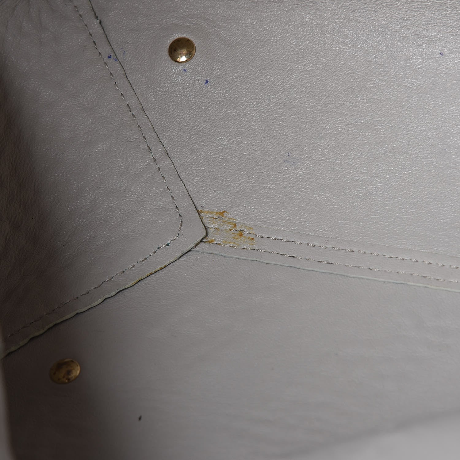 Burberry Signature Grain Calfskin Check Embossed Small Canterbury Tote Aqua Green 7 of 10