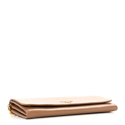Prada Vitello Move Chain Wallet Caramel 4 of 9
