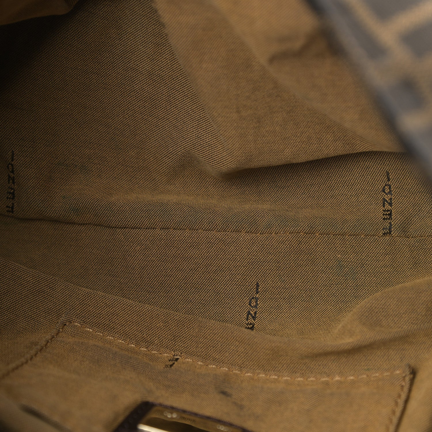 Fendi Zucca Small Chef Shoulder Bag Tobacco 12 of 16