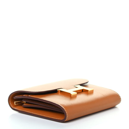 Hermes Tadelakt Constance Short Wallet Gold 3 of 4