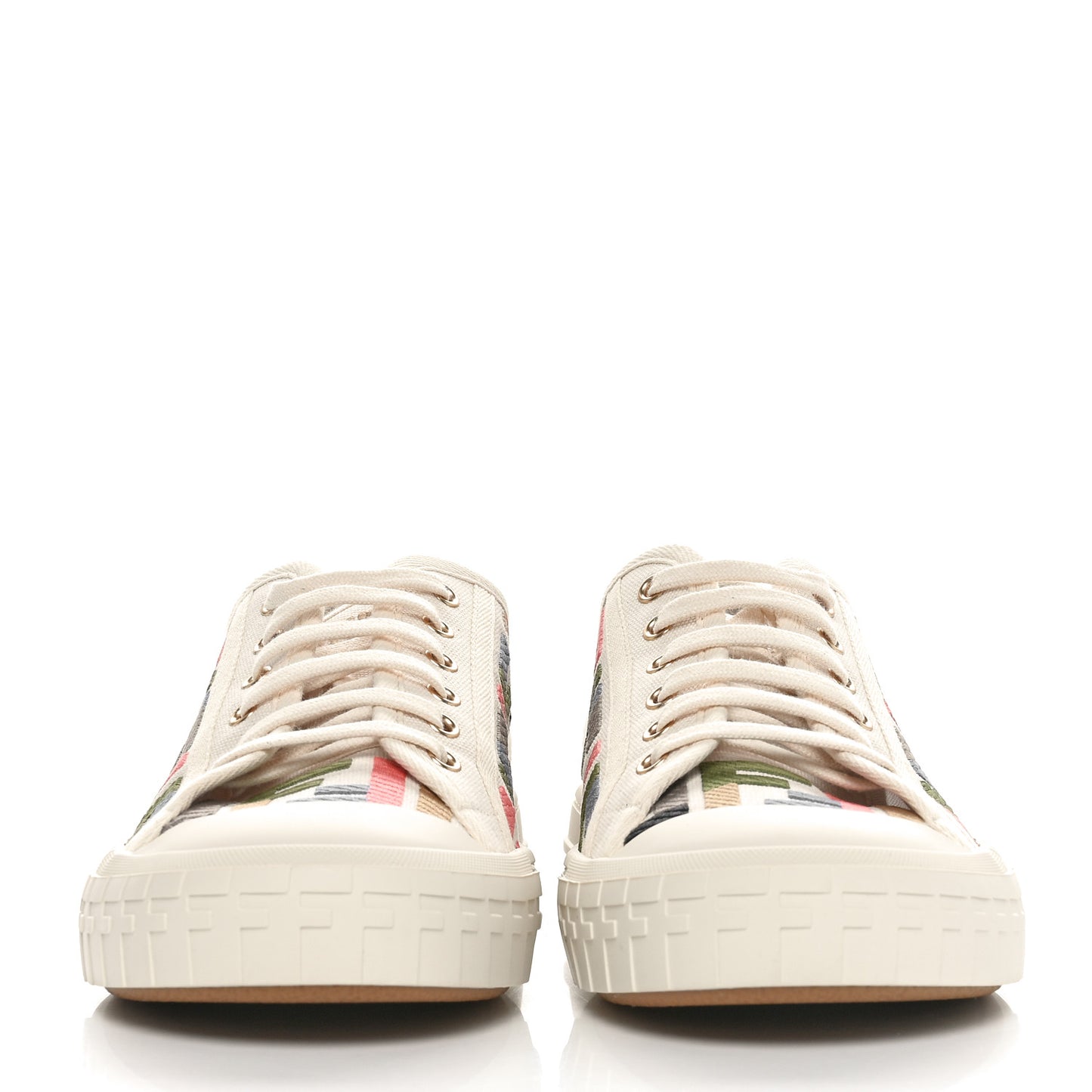 Kuban Canvas FF Womens Domino Low Top Sneakers 39 Grezzo Multicolor Latte