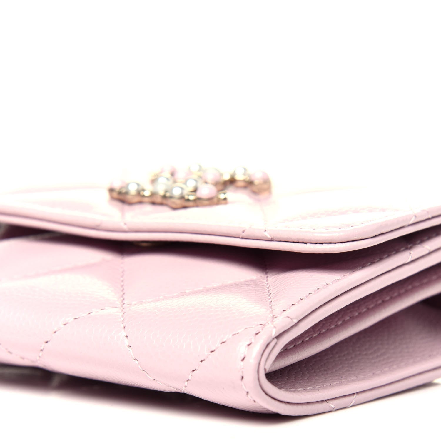 Chanel Caviar Quilted Coco Candy Card Holder On Chain Light Pink 9 of 12