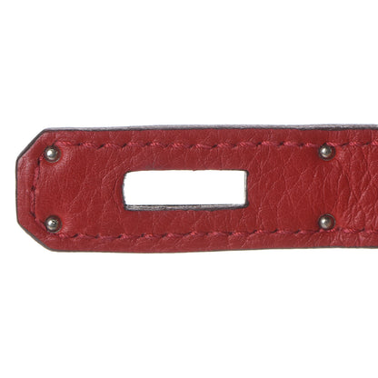 Hermes Taurillon Clemence Birkin 30 Rouge Casaque 27 of 31