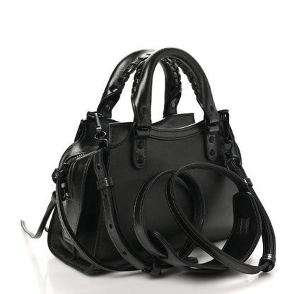 Balenciaga Smooth Calfskin Neo Classic Black Hardware Mini City Gunmetal 3 of 10