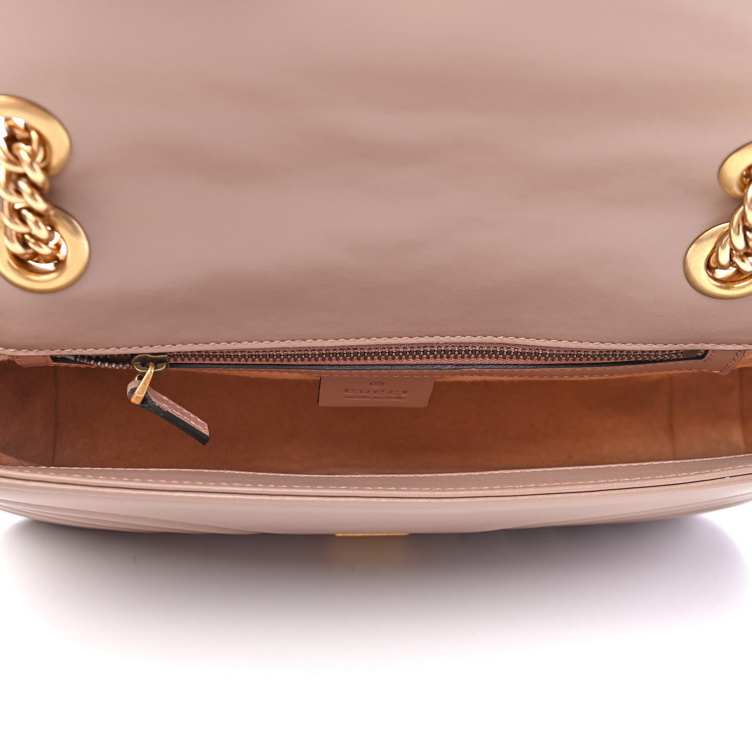 Gucci Calfskin Matelasse Small GG Marmont Shoulder Bag Porcelain Rose 5 of 9
