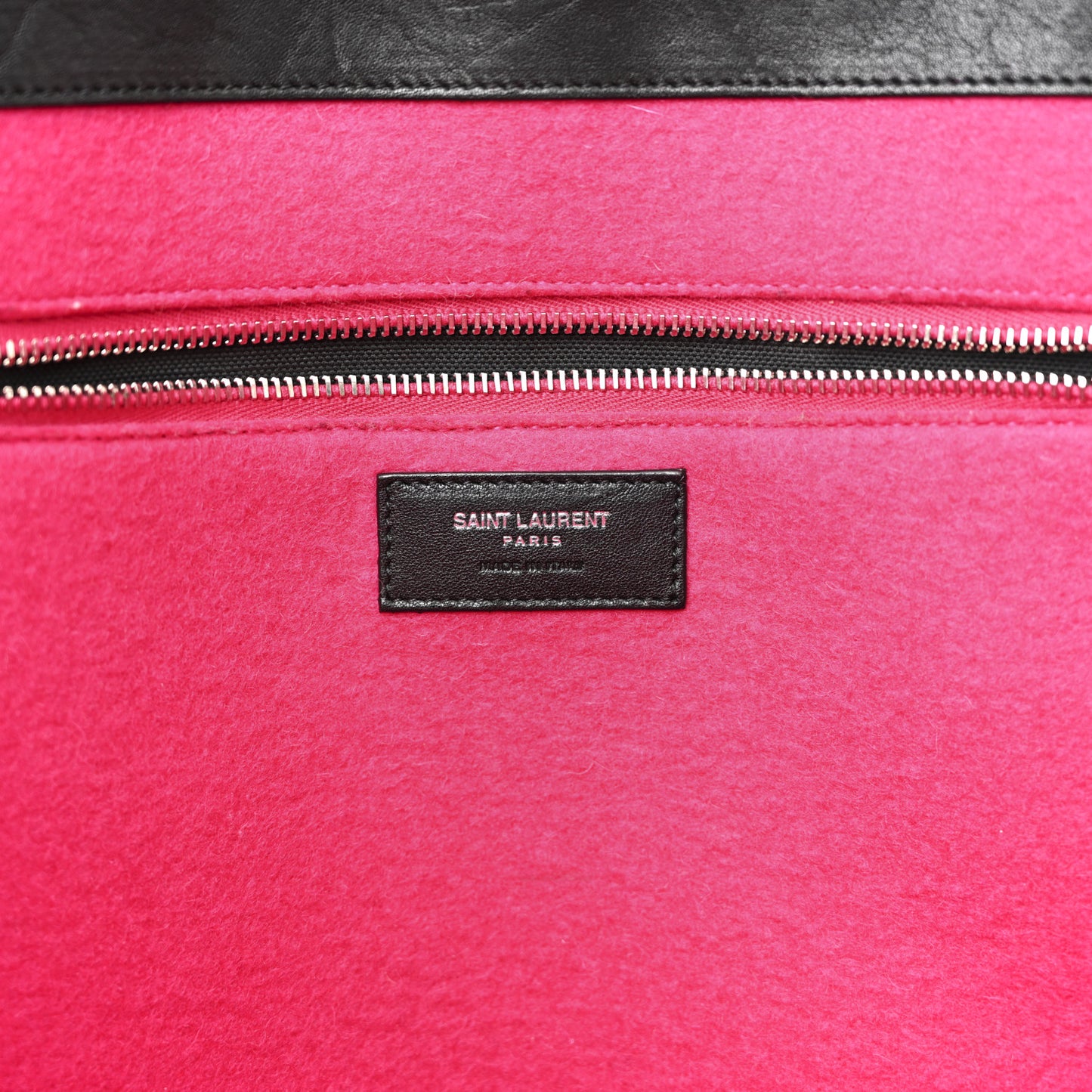 Wool Rive Gauche Tote Fuchsia