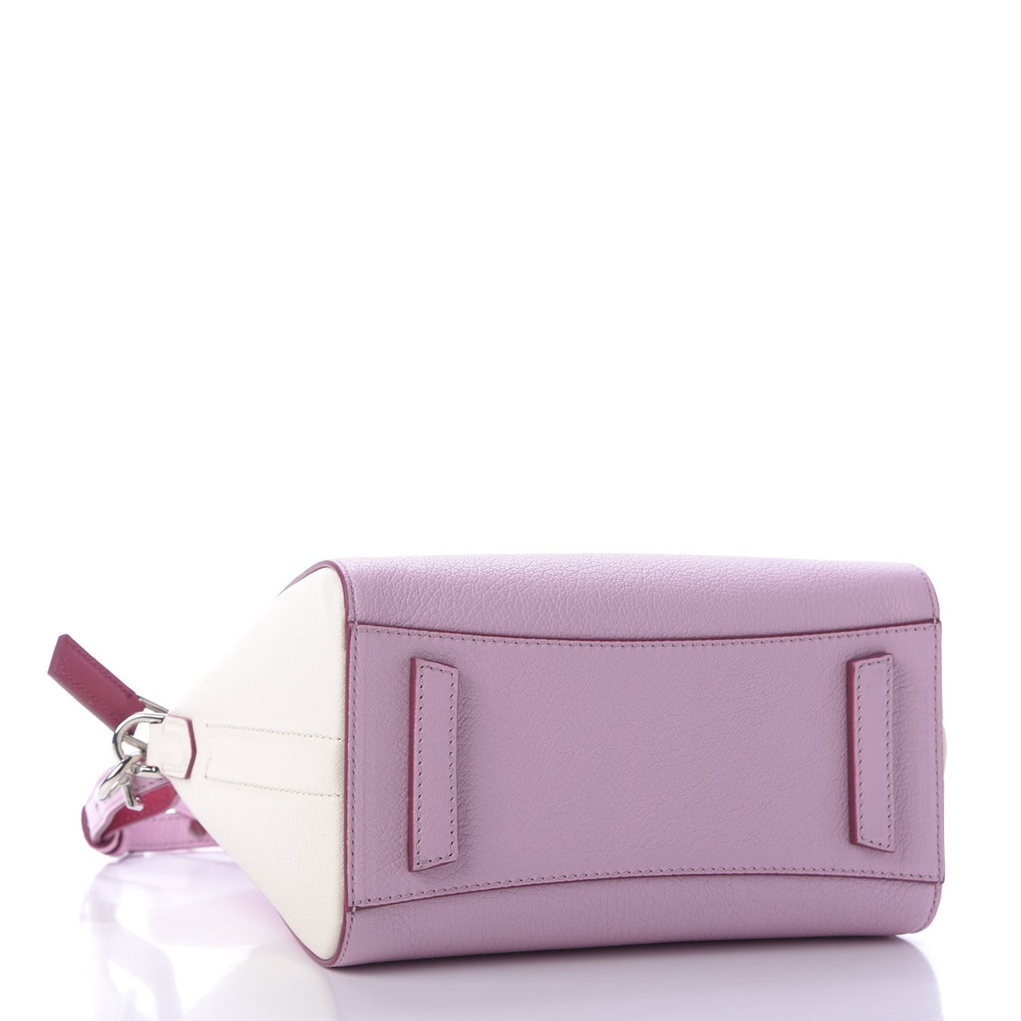 Sugar Goatskin Mini Tri-Color Antigona Bright Pink White Fuchsia