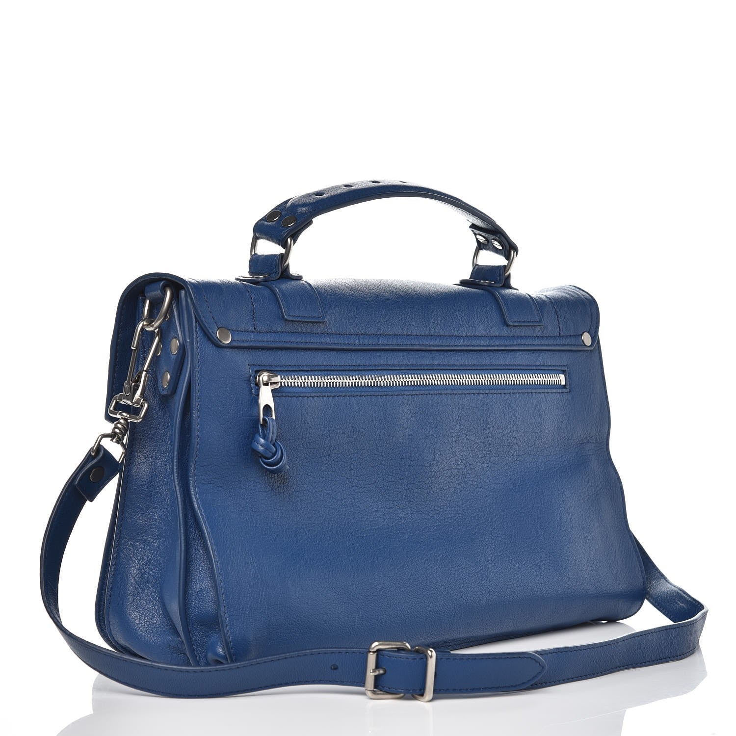 Proenza Schouler Lambskin Medium PS1 Satchel Peacock 3 of 8