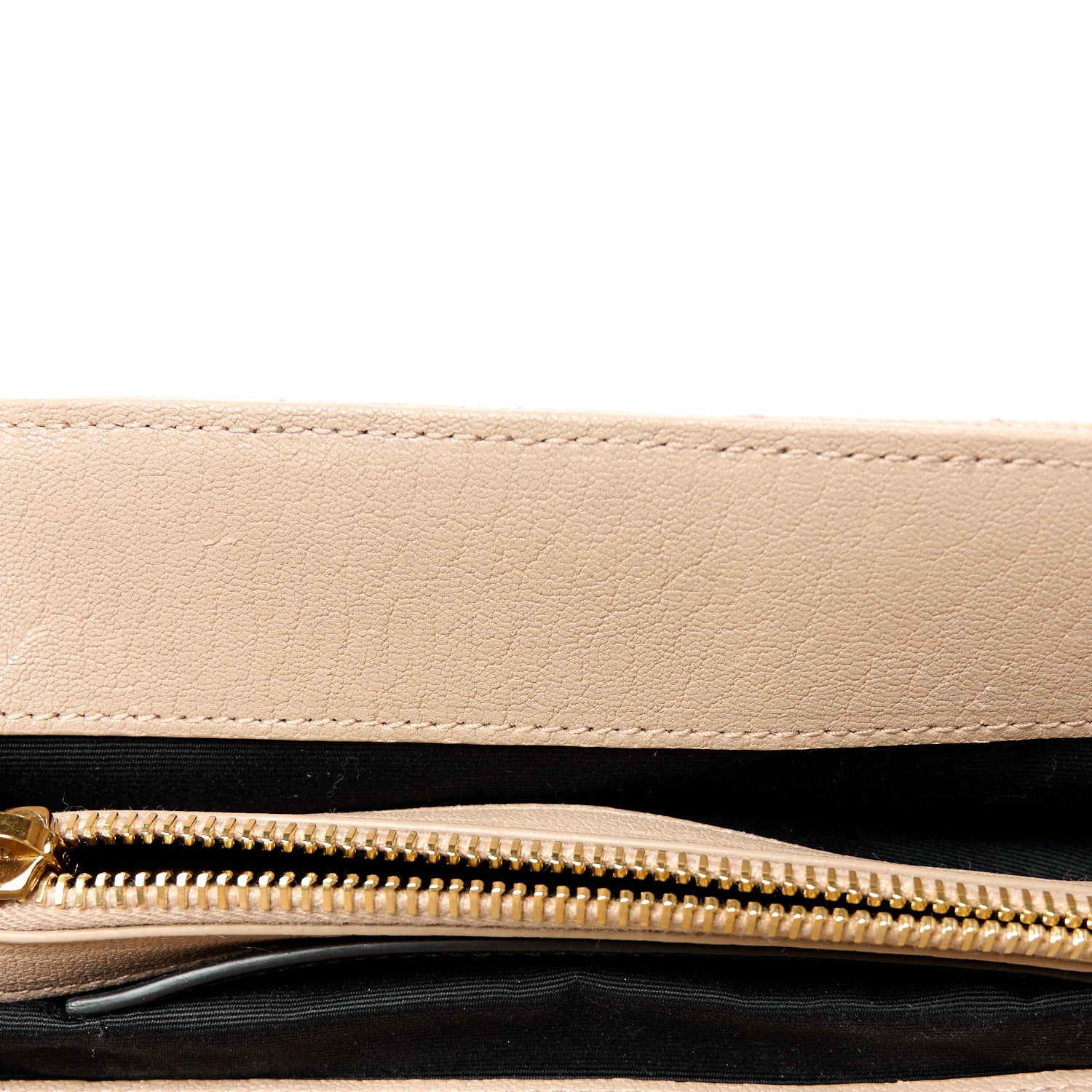 Saint Laurent Sheepskin Matelasse Chevron Monogram Medium College Bag Dark Beige 14 of 17