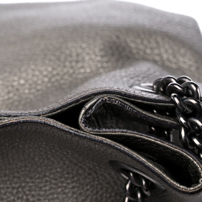 Gucci Metallic Pebbled Calfskin Large Soho Chain Shoulder Bag Sasso 15 of 15