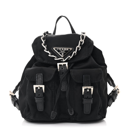 Prada Nylon Vela Mini Crossbody Backpack Black 1 of 11