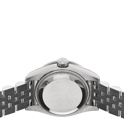 Rolex Stainless Steel 18K White Gold Diamond Mother of Pearl 26mm Oyster Perpetual Datejust Watch 179384 4 of 5