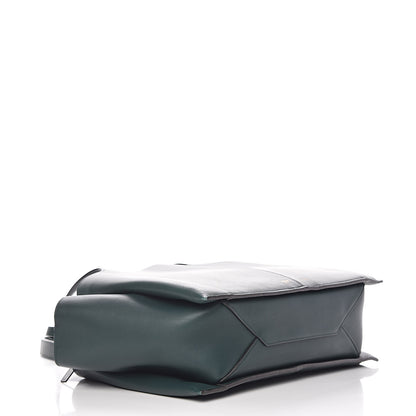 Celine Calfskin Medium Tri-Fold Bag Bottle Green 4 of 13