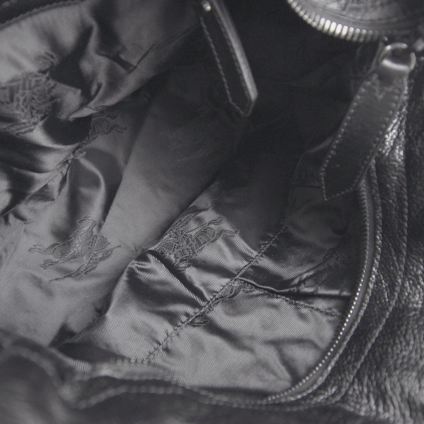 Leather Metal Stitch Lowry Black