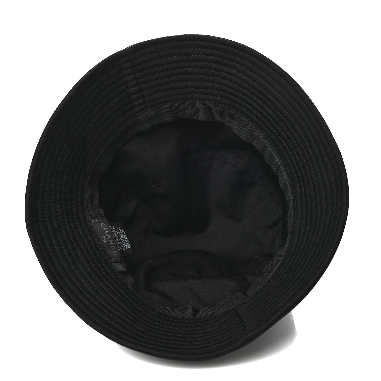 Chanel Cotton CC Bucket Hat M Black 6 of 7
