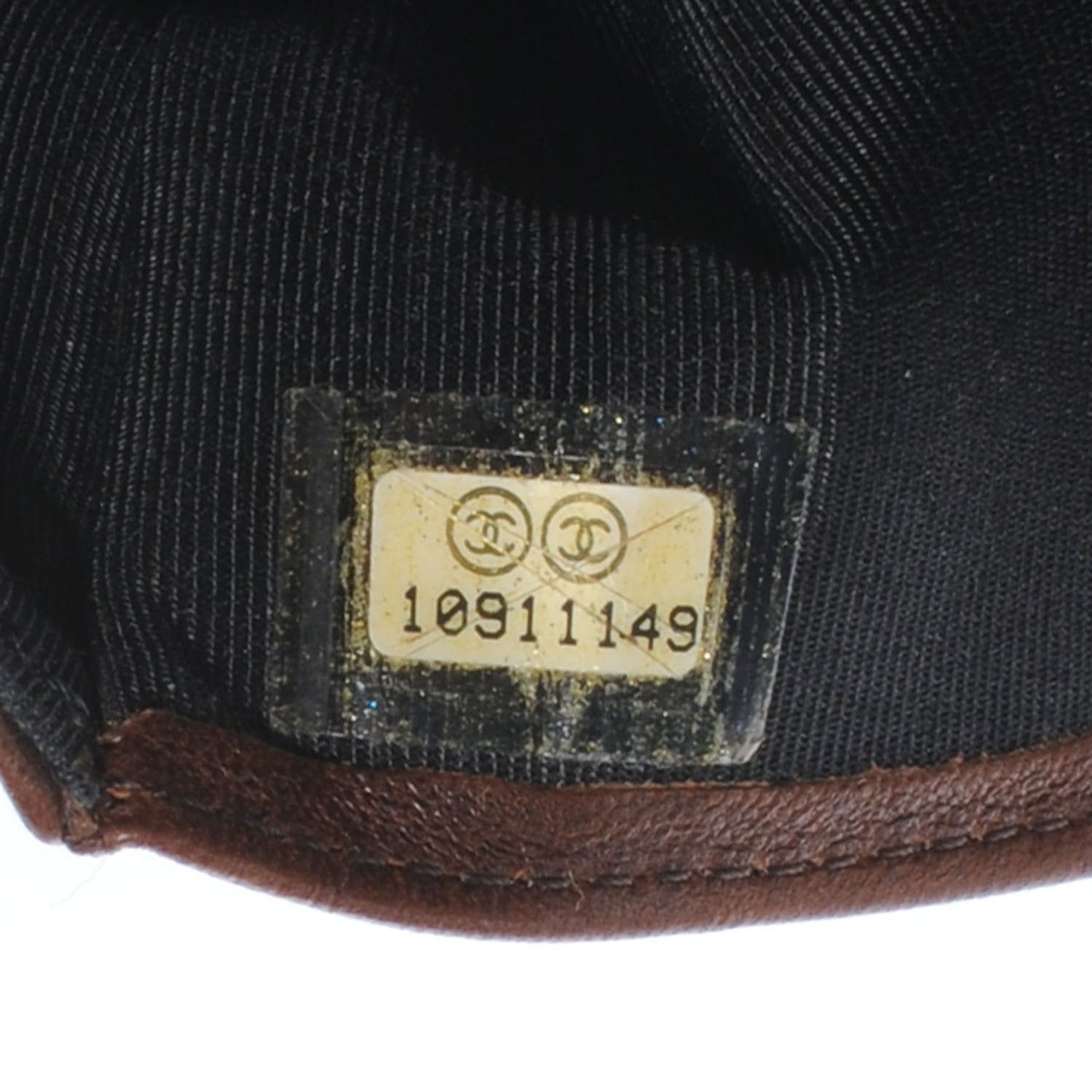 Lambskin Quilted Bi-Fold Wallet Brown