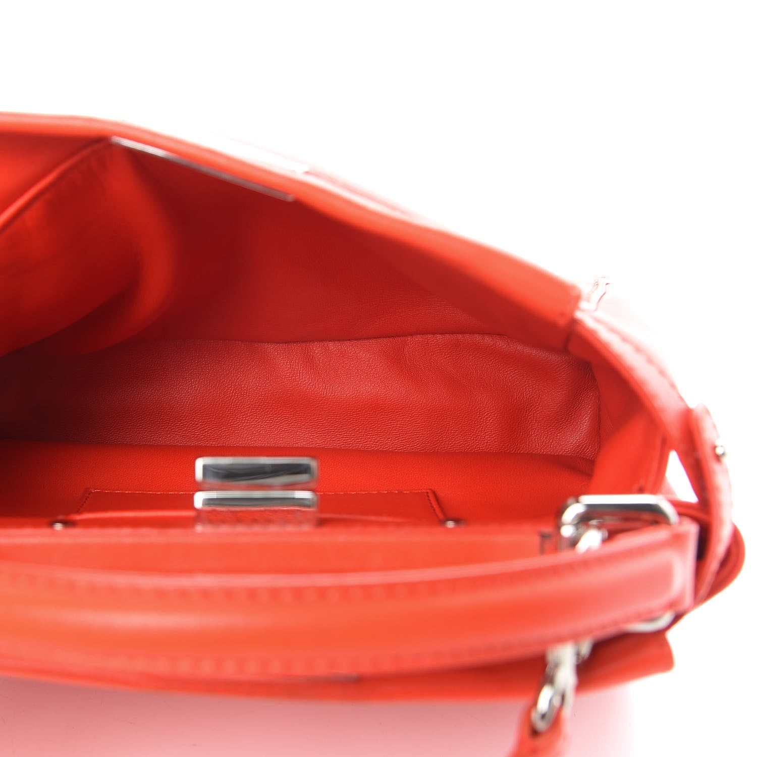Fendi Nappa Mini Peekaboo Iconic Satchel Papavero 6 of 14