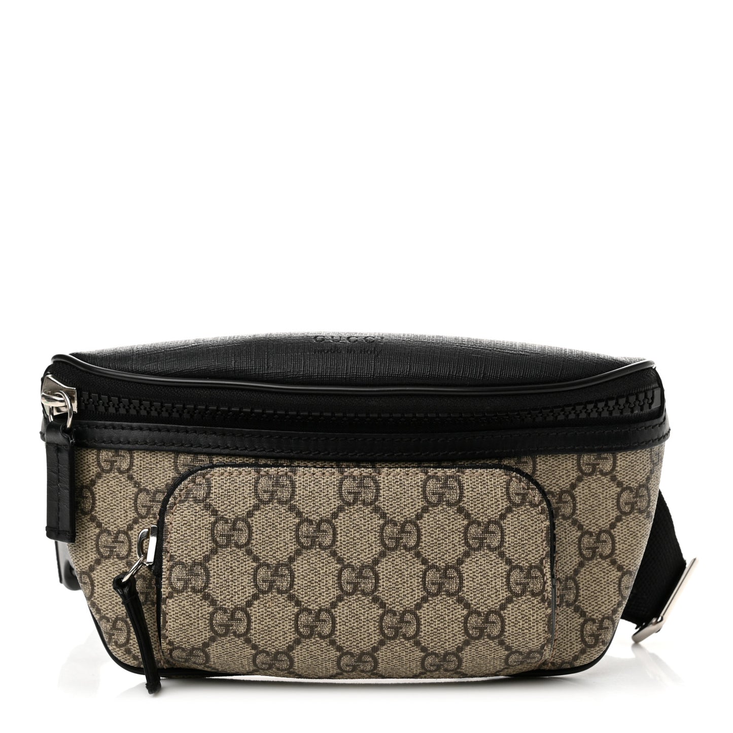 GG Supreme Monogram Belt Bag Black