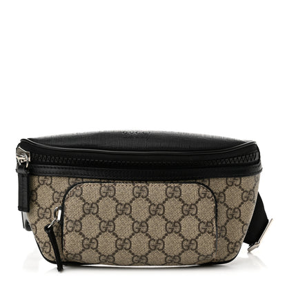 Gucci GG Supreme Monogram Belt Bag Black 1 of 12