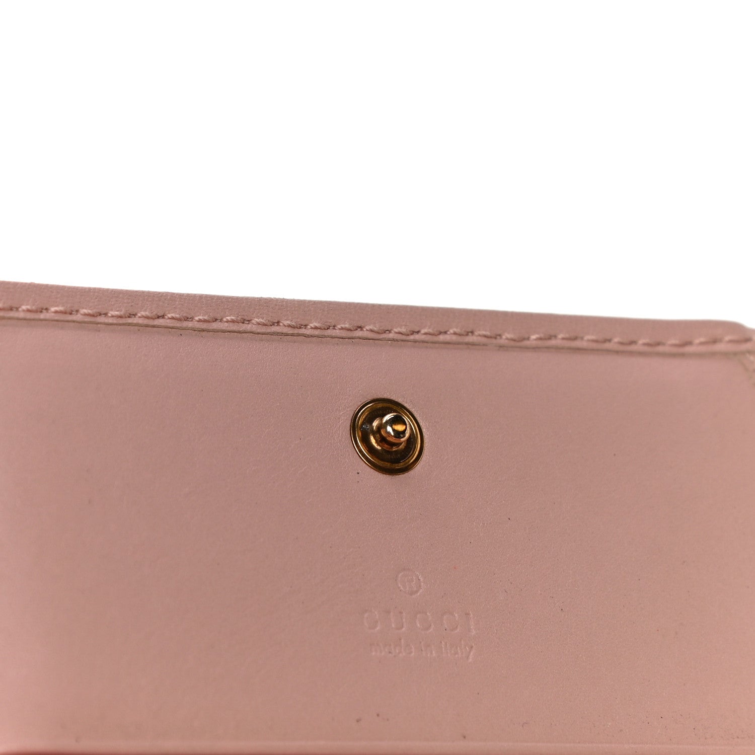 Gucci Calfskin Matelasse GG Marmont Card Case Wallet Perfect Pink 10 of 11