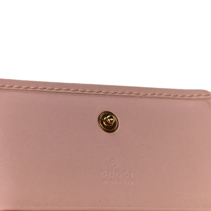 Gucci Calfskin Matelasse GG Marmont Card Case Wallet Perfect Pink 10 of 11