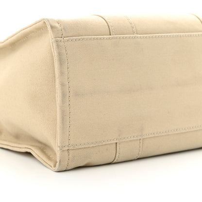 Marc Jacobs Cotton Canvas Medium The Traveler Tote Bag Beige 9 of 15