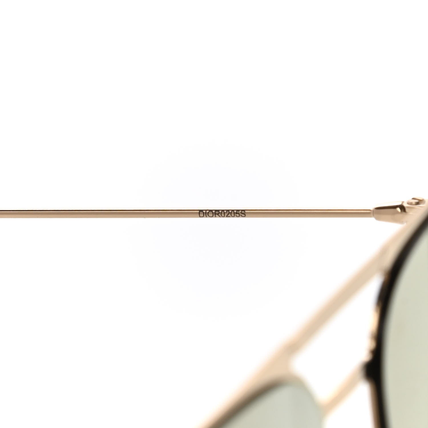 Christian Dior Homme Mens Aviator Sunglasses 0205S Gold 7 of 7