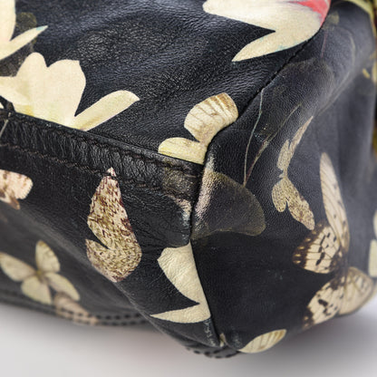 Givenchy Lambskin Magnolia and Moth Print Mini Pandora Black 10 of 13