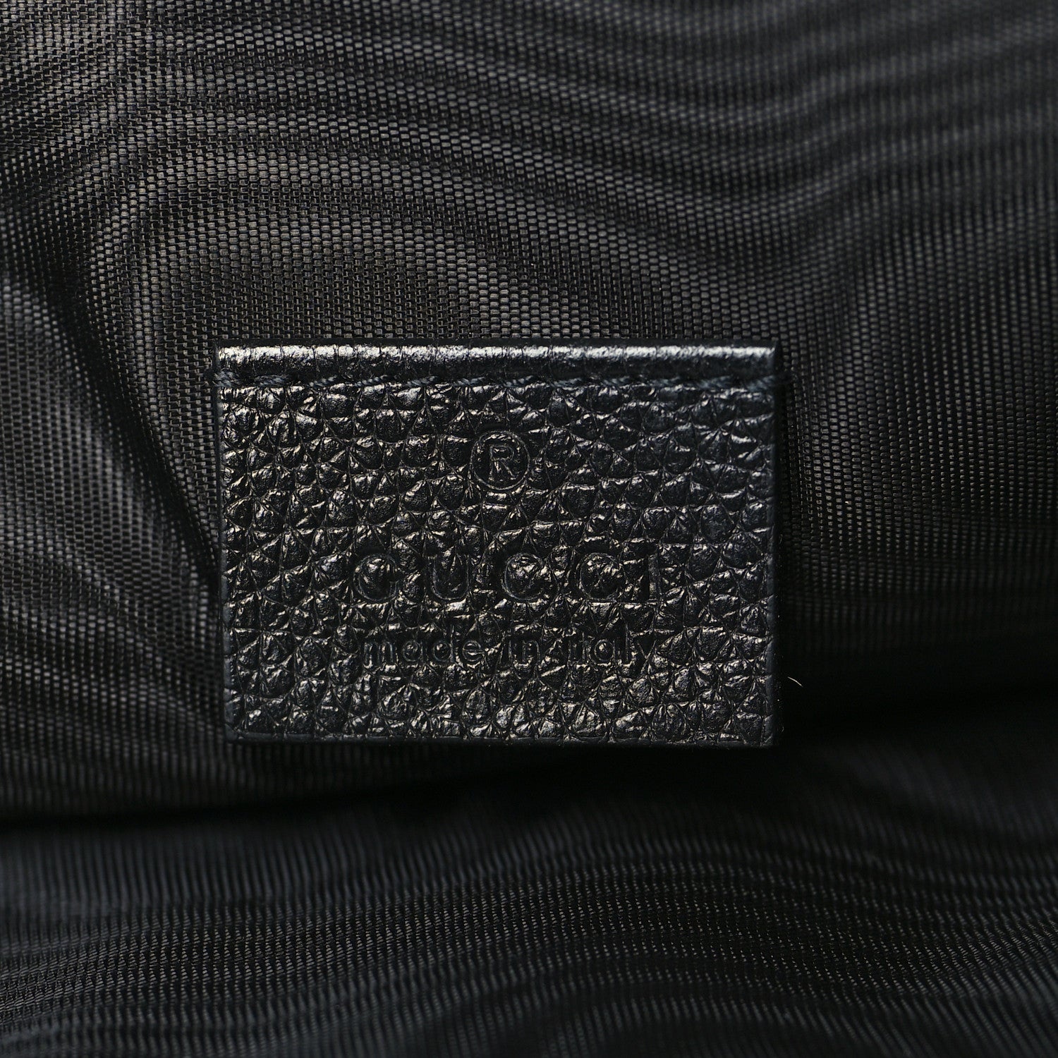 Gucci Grainy Calfskin Zumi Pouch Black 6 of 9