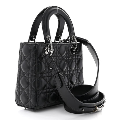 Christian Dior Lambskin Cannage Small My ABCDior Lady Dior Black 3 of 13