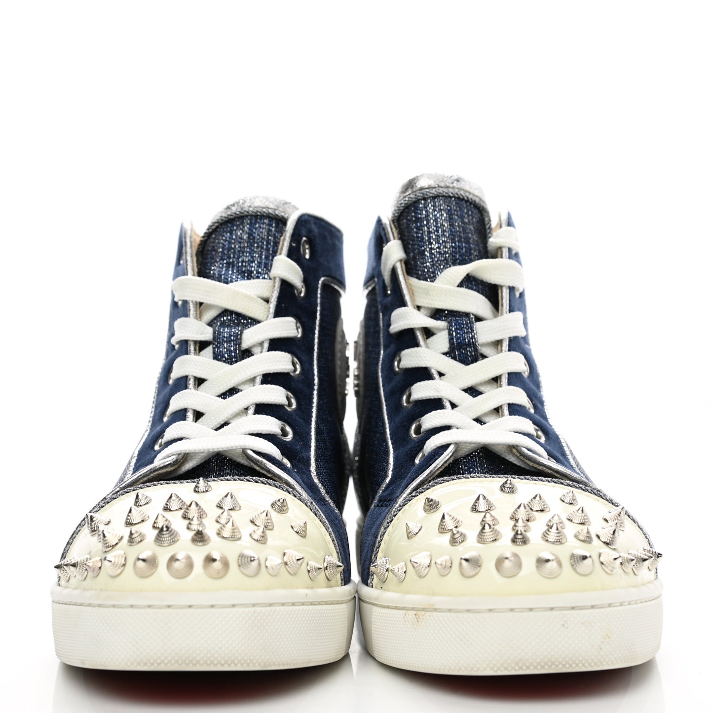 Lame Lou Spikes Flat Sneakers 39 Blue
