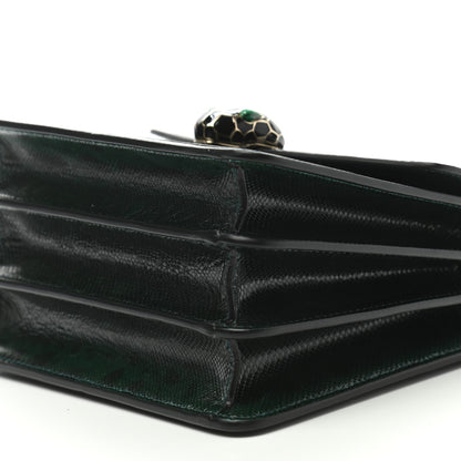 Bulgari Shiny Karung Serpenti Forever Top Handle Emerald Green 5 of 9