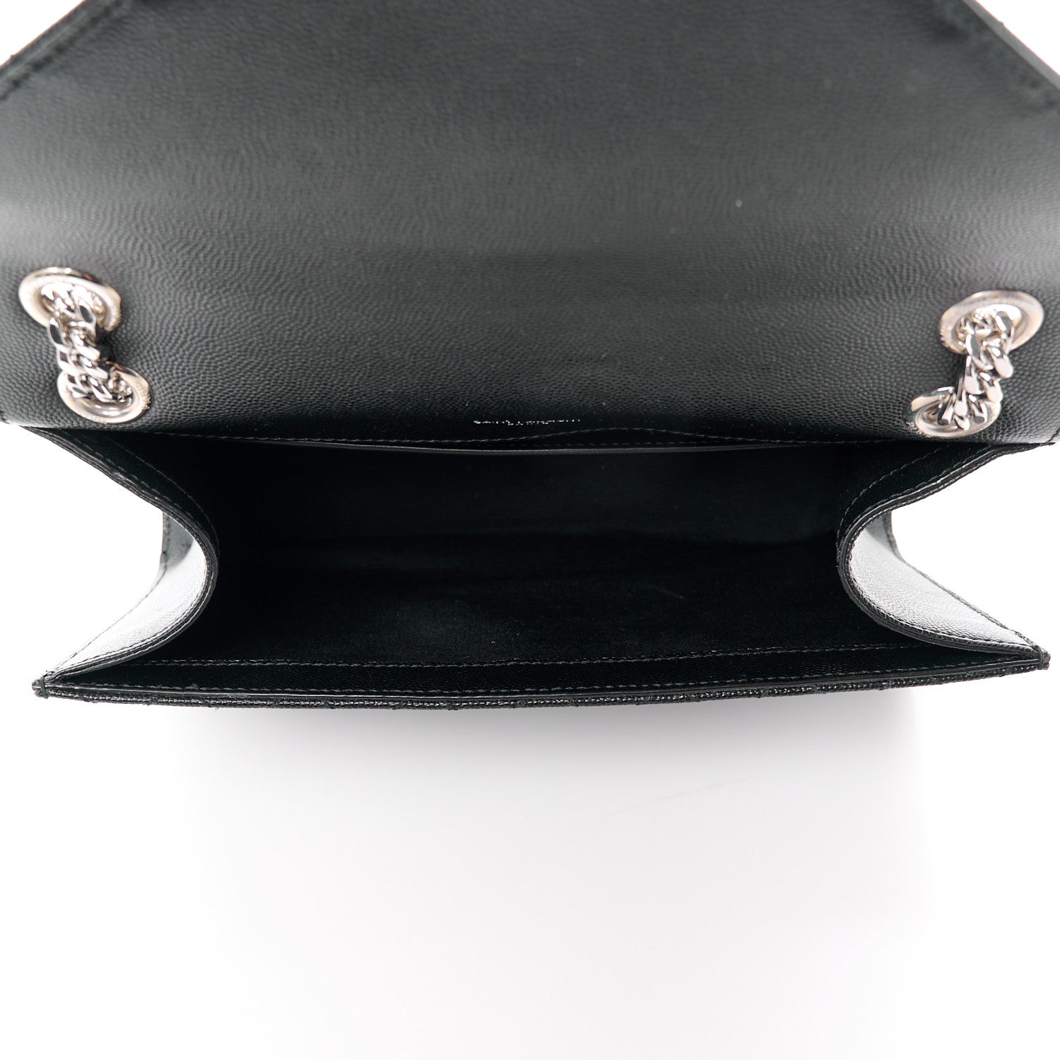 Saint Laurent SAINT LAURENT Grain De Poudre Textured Mixed Matelasse Triquilt Medium Monogram Satchel Black 5 of 13