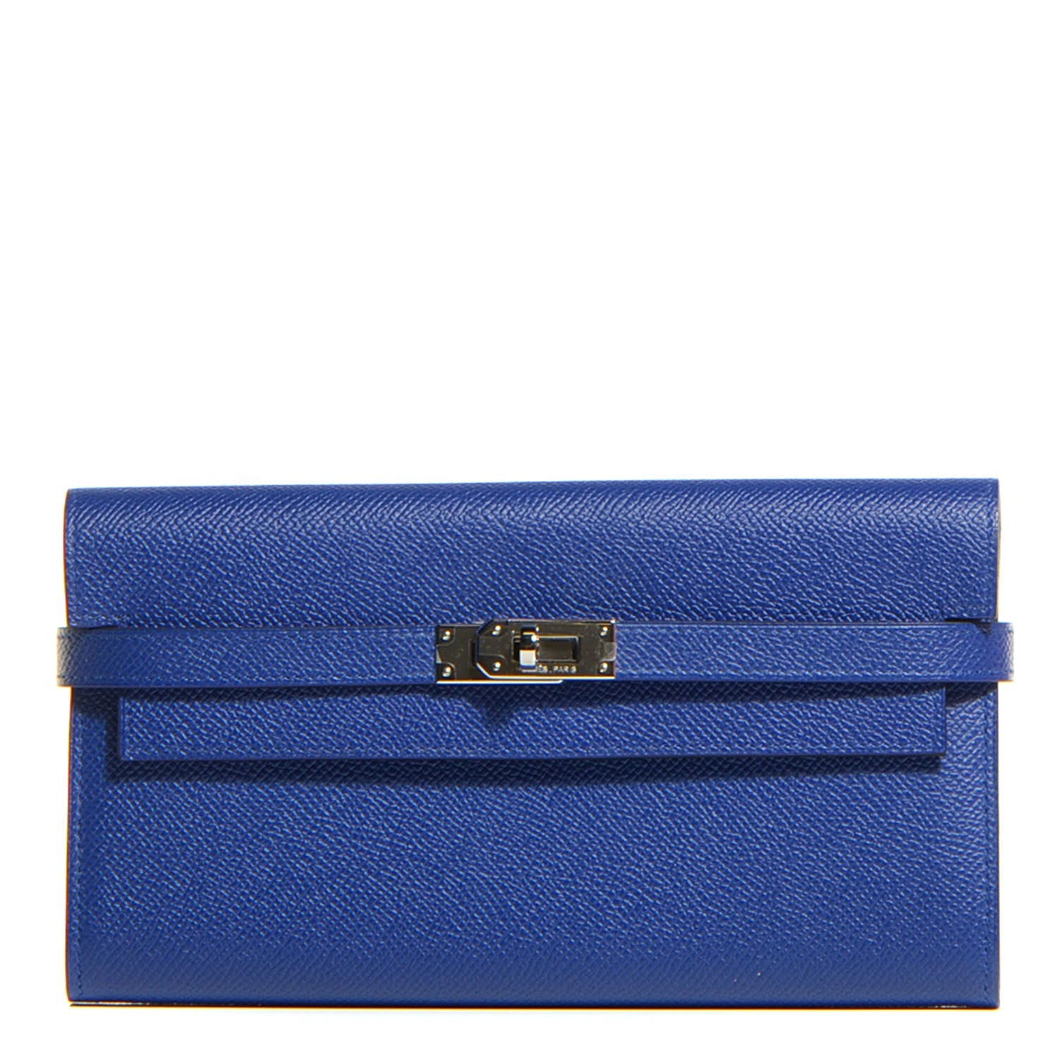 Hermes Epsom Kelly Longue Wallet Bleu Electrique 1 of 13