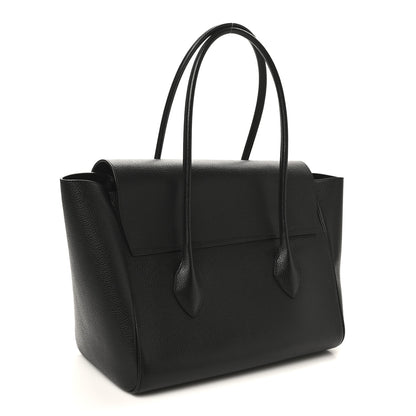 Salvatore Ferragamo Hammered Calfskin Firenze East West Tote Bag Black 3 of 10