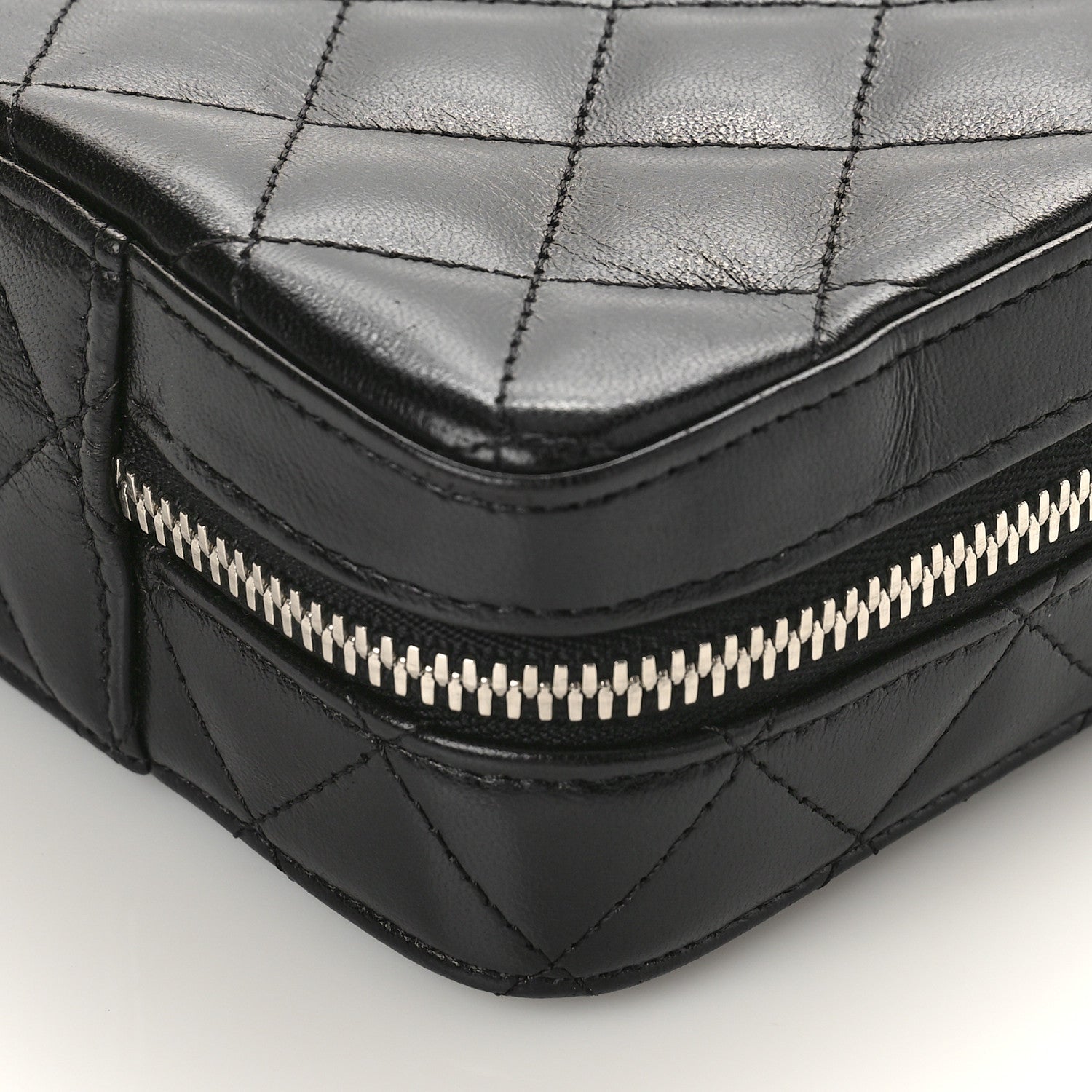 Chanel Lambskin Quilted Jewelry Case Black 8 of 8