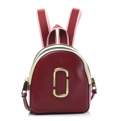 Marc Jacobs Saffiano Mini Snapshot Backpack Red Multicolor 1 of 9