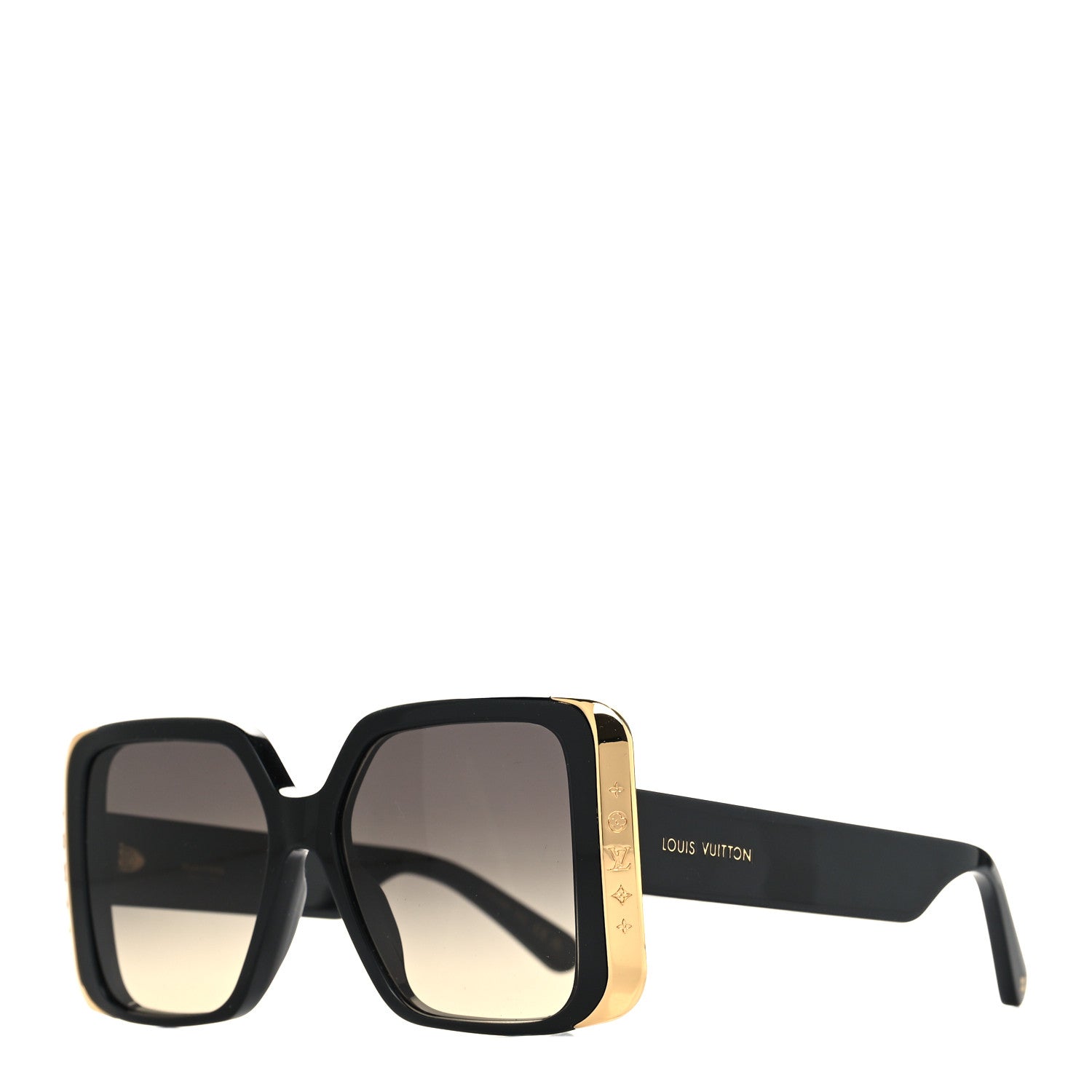 Louis Vuitton Acetate LV Moon Square Sunglasses Z1664W Black 1 of 9
